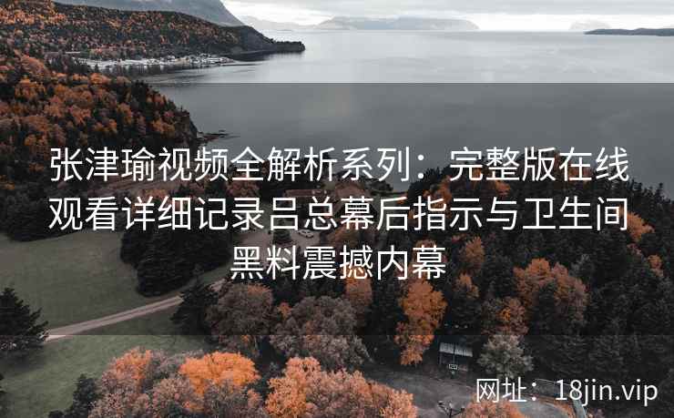 张津瑜视频全解析系列：完整版在线观看详细记录吕总幕后指示与卫生间黑料震撼内幕